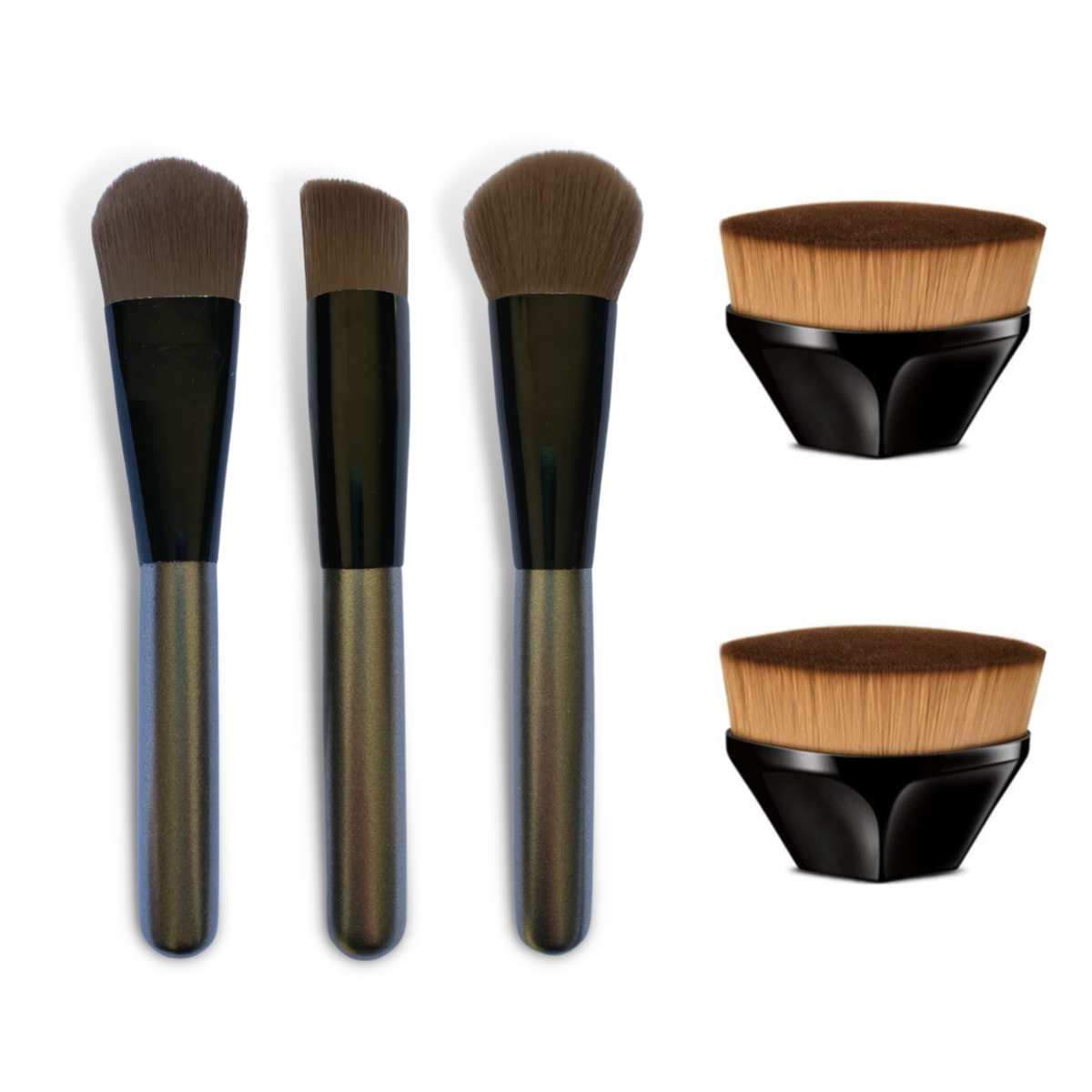 Set of 5 Professional Makeup Foundation & Beauty Blender Brushes Buy