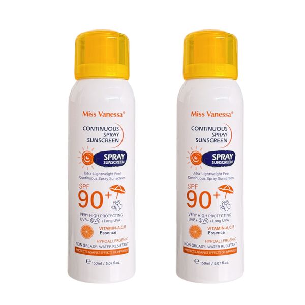 Pack of 2 - Miss Vanessa Vitamin C A E Continuous Spray Sunscreen SPF 90+