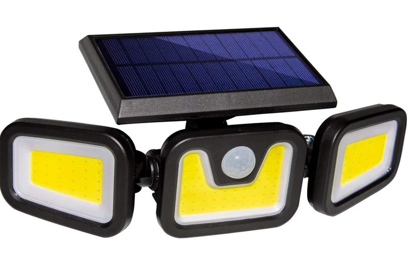 MrUL-Solar Motion Sensor Outdoor Light-3 Head Cob