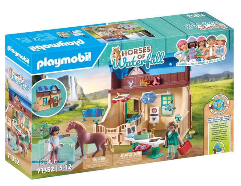 Playmobil Horses of Waterfall - Riding Therapy &amp; Vet Practice (164Pcs)