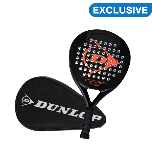 Dunlop Rocket Tour Red Padel and Head Cover Combo