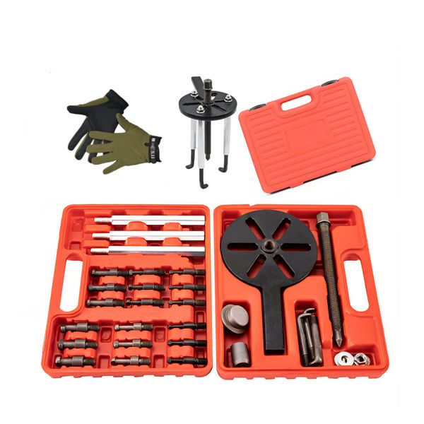 Heavy Duty 21-In-1 3-Jaw Bearing Puller &amp; Extractor Kit With Gloves &amp; Case