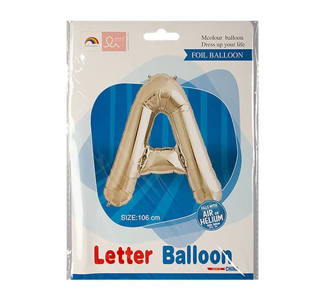 Balloon - Party Accessories - Letter A - Foil - Single - 106cm