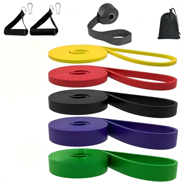 Fitness Resistance Bands - Strength Training - Glute Workout - Set of 5