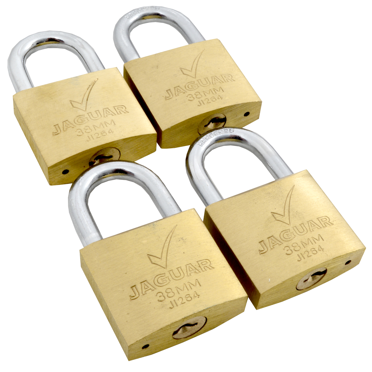 Sanlic Jaguar 38mm Brass Keyed Alike 4Pack Padlock | Shop Today