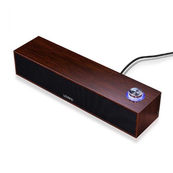 DW YST-1001 Wooden Multimedia Digital Wired Speaker