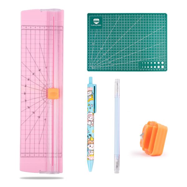 A4 Paper Trimmer &amp; 1 Knife Pen 1 Double Head Pen 1 Blade 1 Cutting Mat-810