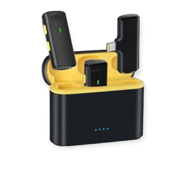 Wireless Lavalier Microphone for iPhone 2 Pack