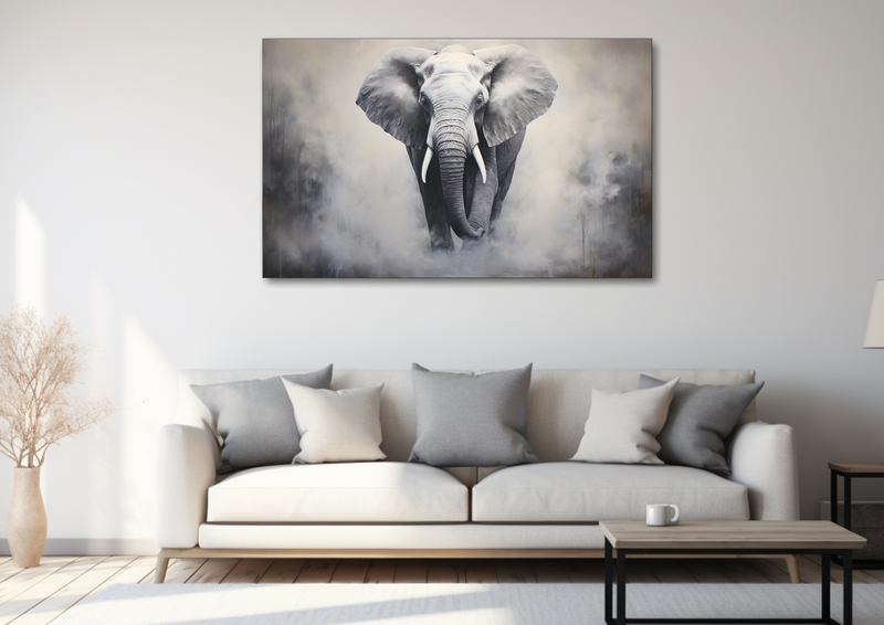 Canvas Wall Art - Elephant Serenity Abstract - MT0568