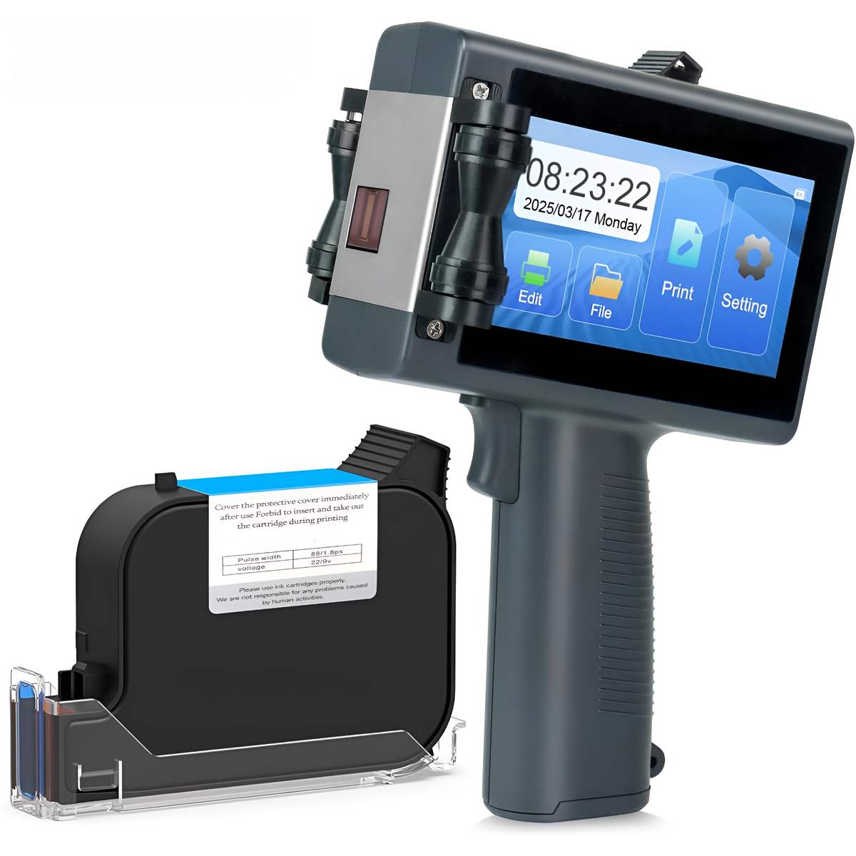 Handheld Portable Inkjet Printer - Batch, Date, QR Code On Any Surface ...