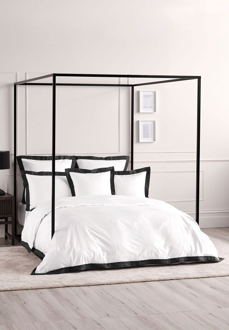 Linen House Denyer Duvet Cover Set White & Black Shop Today. Get it