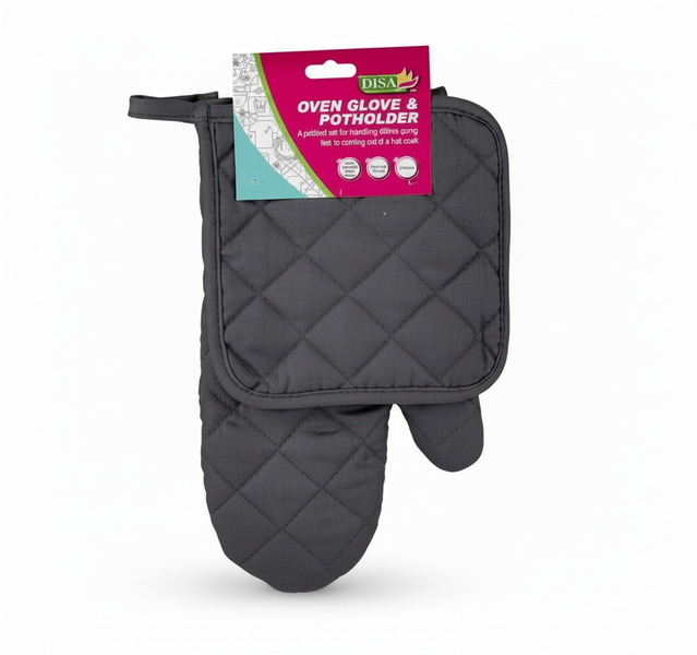 Disa Cotton Oven Mitt and Pot Holder Set