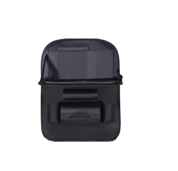 Car Seat Organizer with Folding Table – Black