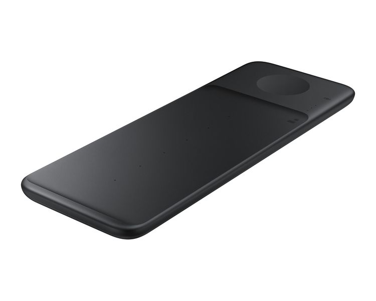 3-in-1 Wireless Charging Pad Trio Station - 9W Fast Charge- Black (Generic)