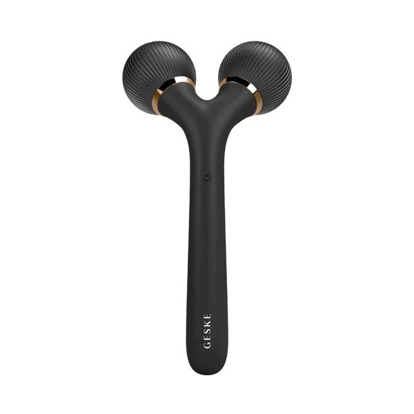 Geske Sonic Facial &amp; Body Roller | 4 in 1 Black &amp; Gold