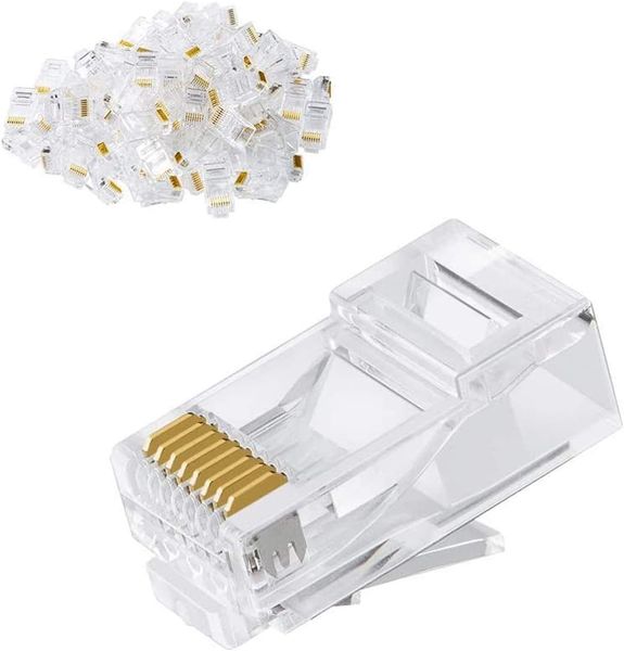 Entratech CAT5 RJ-45 Network Connector (100 Pcs Pack)