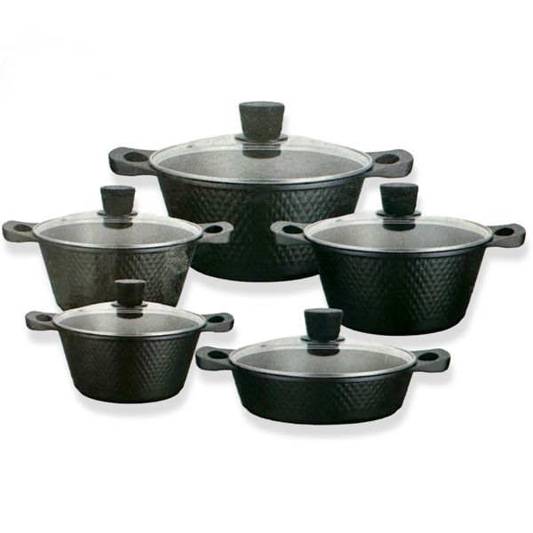Xoom Die-Cast 10-Piece Cookware Set | Premium Quality and Stylish Design