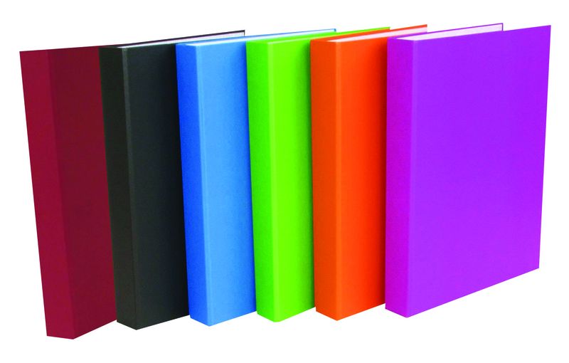 Files 6 pack Board Ring Binders assorted colours.