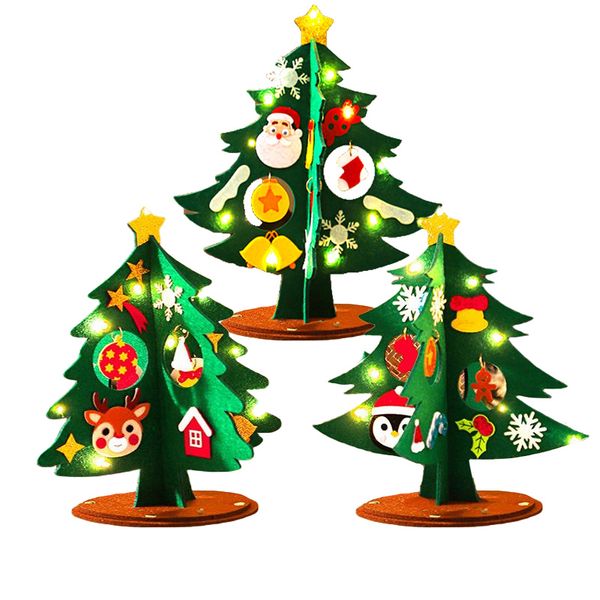 Christmas tree Christmas DIY desktop Christmas tree decoration - 3 pieces