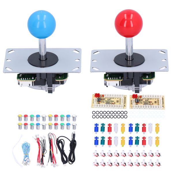 2P Arcade DIY Kit with LED Buttons