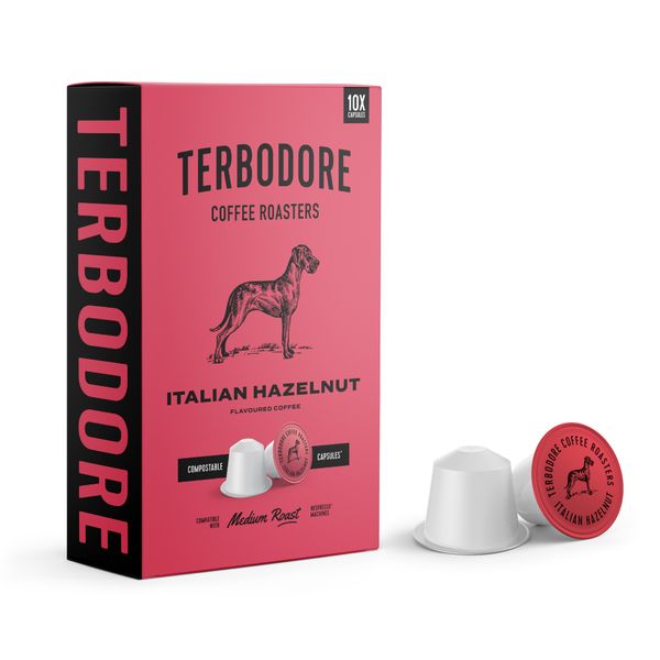 Terbodore Italian Hazelnut - 10 Nespresso compatible coffee capsules