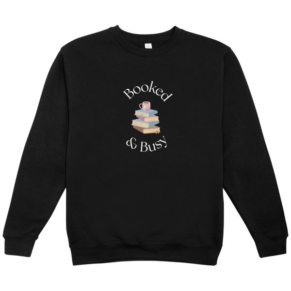 Booked and Busy Kids Black Sweater