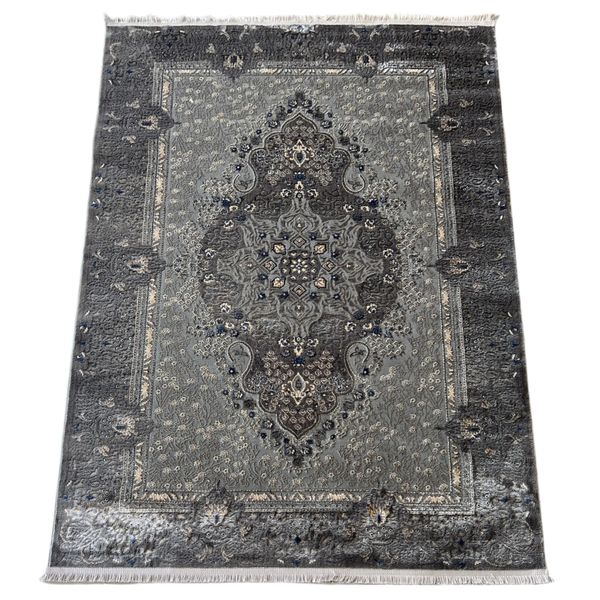Grey Vintage Style Soft Area Rug - 230 x 160 cm