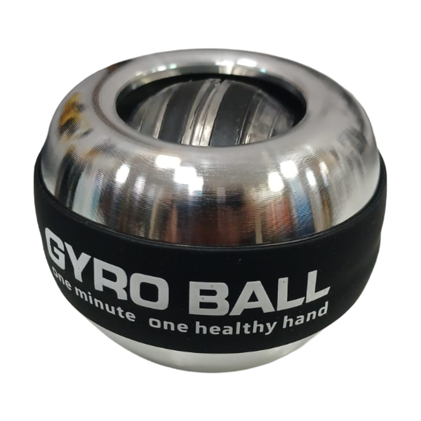 High-resistance metal gyro trainer for rapid grip, wrist &amp; forearm strength