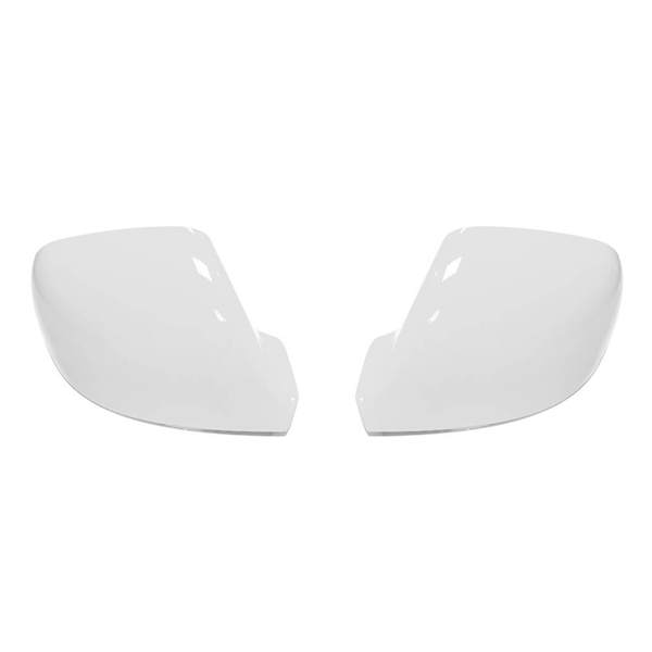 Car White Side Rearview Mirror Cap Cover Mirror Compatible with Universal