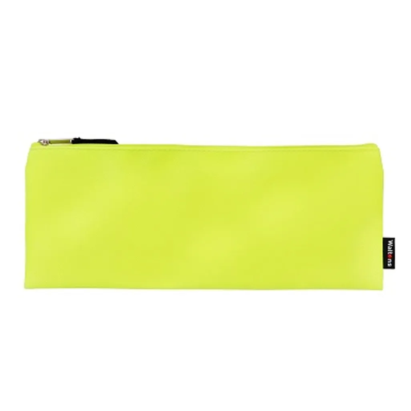 PrimeLine Neon Yellow Pencil Case 33cm x2