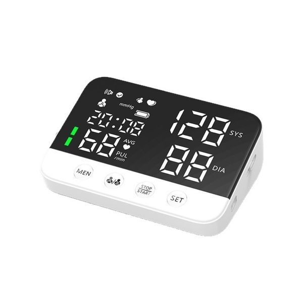 LED Home Electronic FDA Smart English Voice Prompt Blood Pressure Monitor