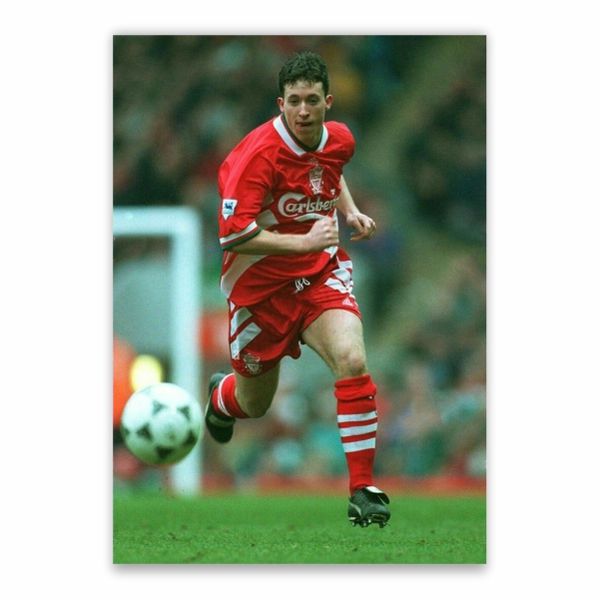 Robbie Fowler In Action Poster - A1