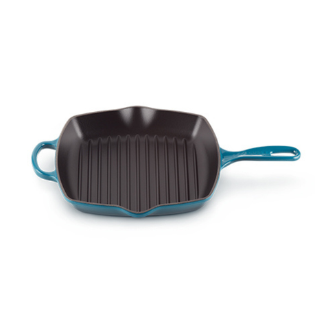 Le Creuset grill pan/skillet 26cm square, Red  Advantageously shopping at