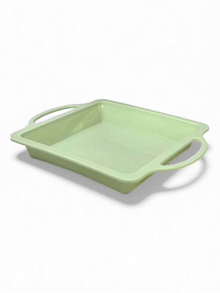 Square Silicone Cake Mould - 23cm x 23cm Flexible Silicone Baking Pan