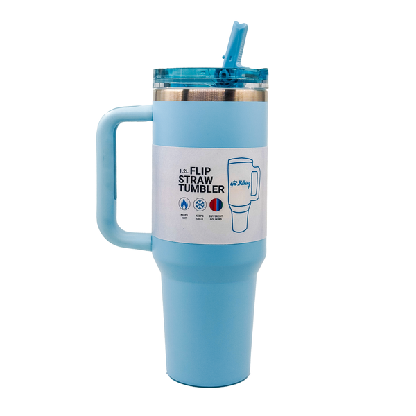 1.2L Flip Straw Tumbler with Handle