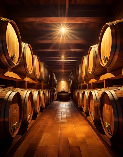 Canvas Wall Art Home Decor - Whiskey barrels