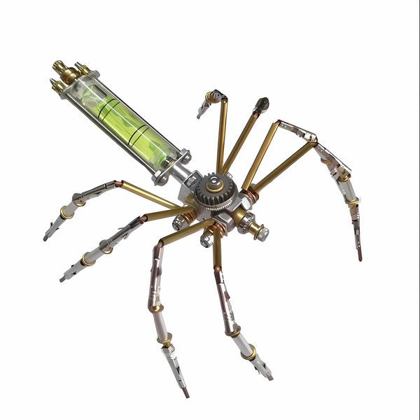 Brass DIY 3D Mechanical Spider Puzzle Kit - Metal Model Gift for Men