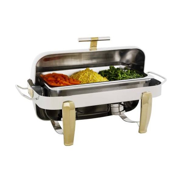 Global Chafing Dish Rectangular Rolltop Deluxe