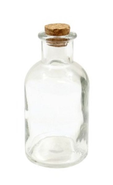 Glass Bottles Round Spice Bath Salt Storage Container With Cork 150ml