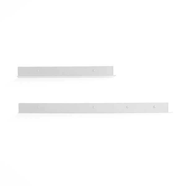 Childrens Bedroom Shelving Set - Set of 3 Shelves - Matte White