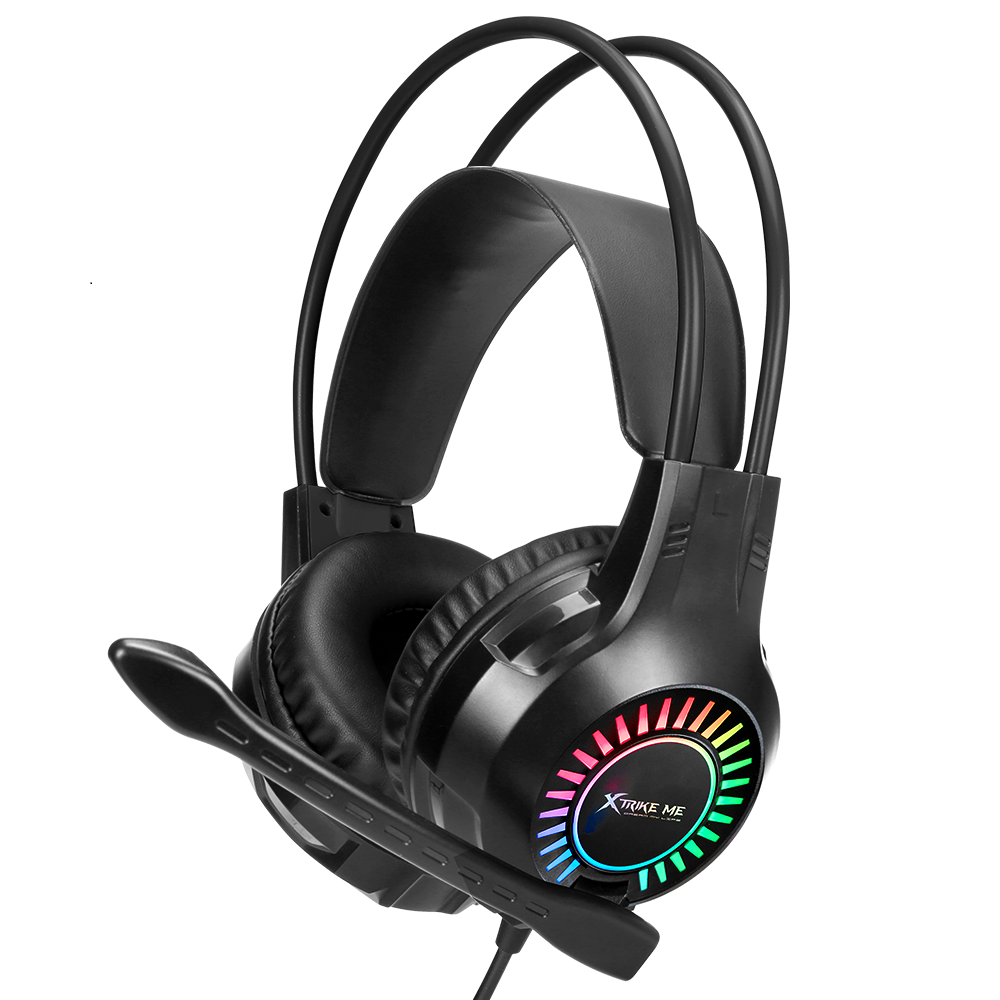 XTRIKE GH-709 Wired gaming headphone with RGB backlight for Smartphone, PC, PS4, Xbox One, cable 1.8m