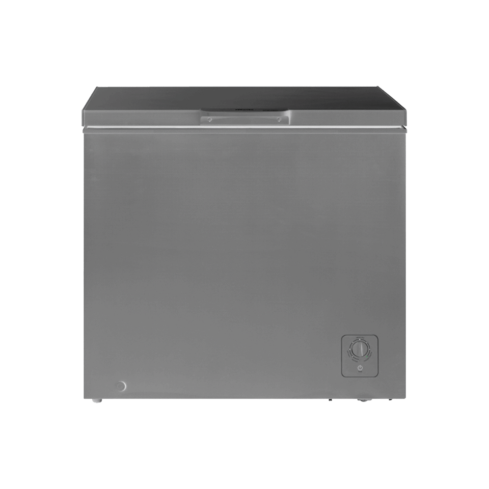 Hisense 245L Chest Freezer With Lock, Silver, With Sprung Hinges