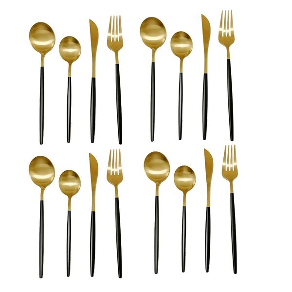 16 Piece Stainless Steel Flatware Dining Set