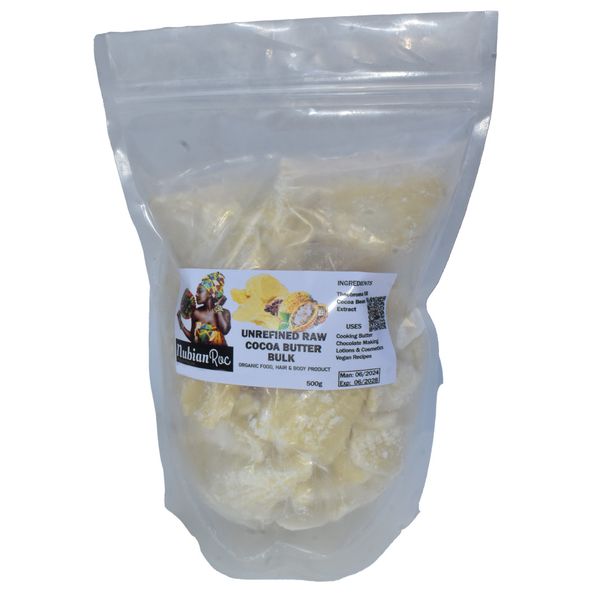 Raw Cocoa Butter 500g Bulk