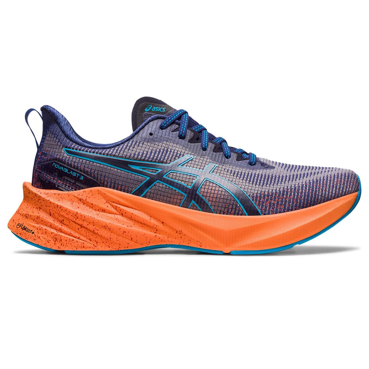 ASICS Men's Novablast 3 Le Road Running Shoes - Indigo Blue/Island Blue ...