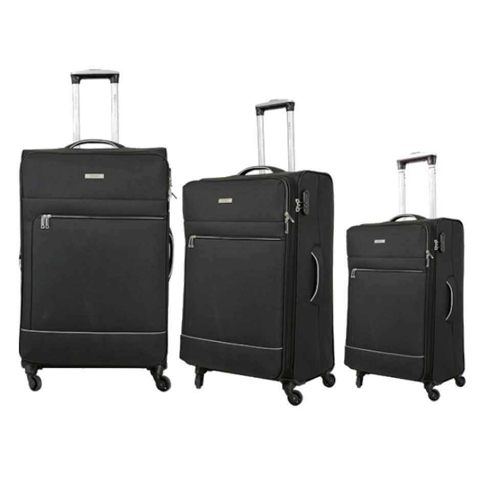 Tosca Platinum 3 Piece Luggage Set Black | Shop Today. Get it Tomorrow ...