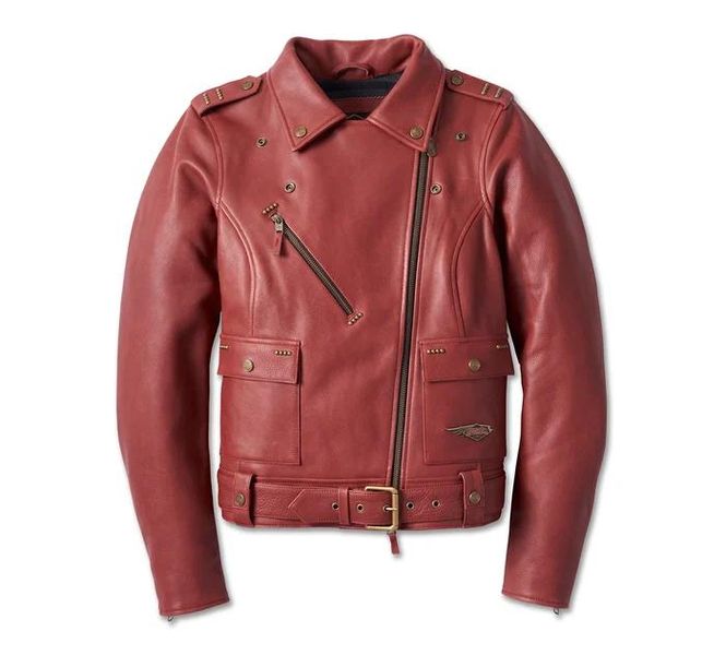Women's 120th Anniversary Cycle Queen Leather Biker Jacket