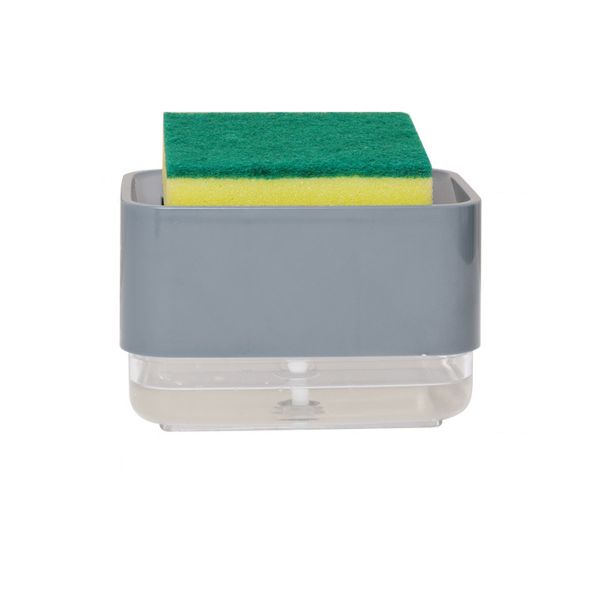 2 in 1 Liquid Soap Pump Dispenser - Grey