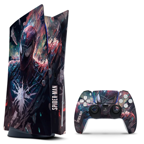 Decal Skin Compatible with PS5 (Disc) - Spider-Man (Spider-Verse) (Decal Only)