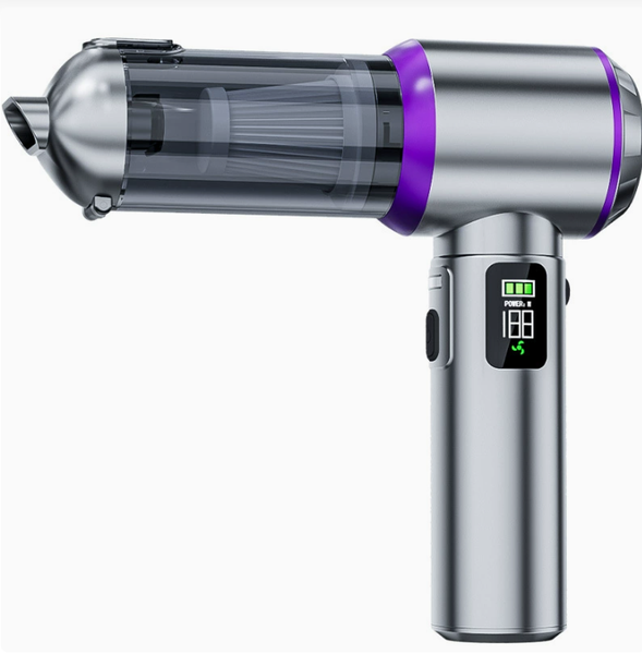 10-in-1 Wireless Handheld Vacuum Cleaner (Silver &amp; Purple) - 1pc